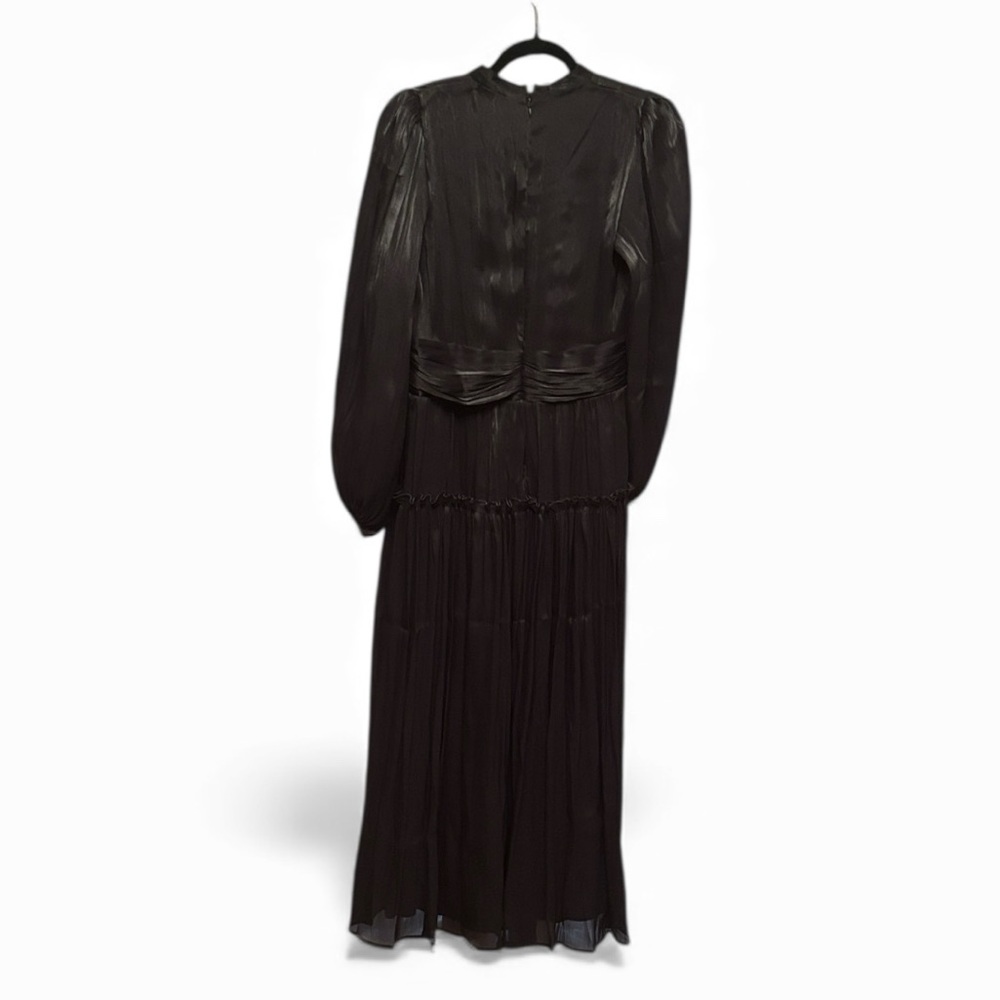 Holiday Elegant Black Long Sleeve Dress